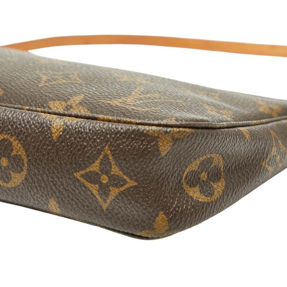 LOUIS VUITTON Brown Monogram Leather Pochette Mini Bag - Picture 4 of 8